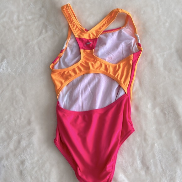 Speedo Infinity Splice Racerback One Piece Swimsuit Size 12 - Picture 3 of 4